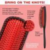 imageThe Knot Dr for Conair Hair Brush Wet and Dry Detangler with Storage Case Removes Knots and Tangles For All Hair Types Red TieDyeRed TieDye