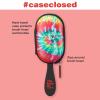 imageThe Knot Dr for Conair Hair Brush Wet and Dry Detangler with Storage Case Removes Knots and Tangles For All Hair Types Red TieDyeRed TieDye
