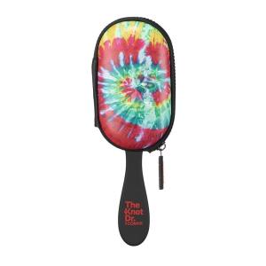 imageThe Knot Dr for Conair Hair Brush Wet and Dry Detangler with Storage Case Removes Knots and Tangles For All Hair Types Red TieDyeRed TieDye