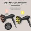 imageConair The Curl Collective 1875 Watt Ionic Ceramic Hair Dryer Black 181 Count Pack of 2