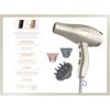 imageINFINITI PRO CONAIR Hair Dryer 1875W FrizzFree and Compact Blow Dryer with Diffuser and Concentrator Attachments 3 Heat amp 2 Speed Settings Dusty RoseRose Gold