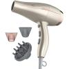 imageINFINITI PRO CONAIR Hair Dryer 1875W FrizzFree and Compact Blow Dryer with Diffuser and Concentrator Attachments 3 Heat amp 2 Speed Settings Dusty RoseRose Gold