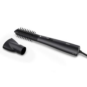 imageBraun 2in1 Blow Dryer Brush with 3 Attachments WettoDry Hot Air Styler for All Hair Types  Volumize or StraightenBlack