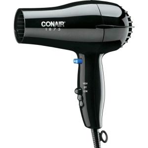 imageConair Hair Dryer 1875W MidSize Blow Dryer WhiteBlack