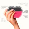 imageConair Cordless Heated Brush Portable Ceramic Ionic Smoothing Brush for Frizz Control amp Shine Rechargeable 2 Heat Settings TravelFriendly Styling Tool with Protective Cover Hot Pink amp Black