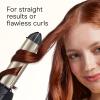 imageINFINITI PRO CONAIR 2in1 Styler Travel Hair Flat Iron Travel Curling Iron Straighten amp Curl Tourmaline Ceramic Ionic Curling Wand Fast HeatUp Folding Handle 1 Plates and Barrel Dark Gray