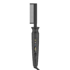 imageConair The Curl Collective Ceramic Pressing Hot Comb Sleek Straight Simple Pressing Comb Design Reaches Close to The Roots for Silky Straightening Root to TipOne Size