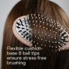 imageCONAIR Ceramic Wood Nylon amp Boar Bristle Cushion Hair Brush hairbrush for women reduce frizz and add shine natural wood handle for all hair types