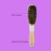 imageConair Boar Bristle Hair Brush for Women Natural Wood Handle Styling Brush for Sleek Slick Back Hair Reduces Frizz Adds Shine Smooths amp Detangles All Hair Types