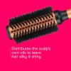 imageConair Copper Pro Mixed Boar Bristle Round Hair Brush with Medium Barrel CopperCoated Metal for Even Heat Distribution Natural Oil Distributing Bristles Ideal for Smoothing Wavy or Curly Hair
