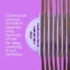 imageConair Curl Define Pro Detangler Brush for Curly Hair DualVent Design with Continuous Grooves Mixed Bristles for FrizzFree Detangling Smoothing and Curl Definition Hot PinkPurple Pulse