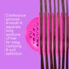 imageConair Curl Define Pro Detangler Brush for Curly Hair DualVent Design with Continuous Grooves Mixed Bristles for FrizzFree Detangling Smoothing and Curl Definition Hot PinkPink
