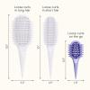 imageConair Curl Define Pro Mini Detangler Brush for Tight Curls DualVent Design Curl Defining Brush with Continuous Grooves Mixed Bristles for FrizzFree Detangling Smoothing and Definition PinkPurple