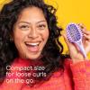 imageConair Curl Define Pro Mini Detangler Brush for Tight Curls DualVent Design Curl Defining Brush with Continuous Grooves Mixed Bristles for FrizzFree Detangling Smoothing and Definition PinkPurple