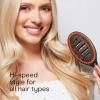 imageConair Quick BlowDry Pro Vented Copper Pin Cushion Brush StaticReducing Blow Dry Brush with CopperCoated Metal Pins Flexible Vented Cushion Hairbrush for Smoothing All Hair Types