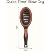 imageConair Quick BlowDry Pro Vented Copper Pin Cushion Brush StaticReducing Blow Dry Brush with CopperCoated Metal Pins Flexible Vented Cushion Hairbrush for Smoothing All Hair Types