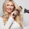 imageConair Quick BlowDry Pro Vented Porcupine Hairbrush with Mixed Boar and Nylon Bristles Copper Plate for Even Heat Distribution Vented Design for Airflow and OilDistributing Bristles for Shine