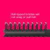 imageConair Salon Results 6Piece Hairbrush Set  Travel Hair Brush  Hairbrushes for All Hair Types  curly hair brush  hairbrush  detangler brush  3 Travel size  3 Fullsize Brushes Black