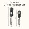 imageConair Salon Results 6Piece Hairbrush Set  Travel Hair Brush  Hairbrushes for All Hair Types  curly hair brush  hairbrush  detangler brush  3 Travel size  3 Fullsize Brushes Black