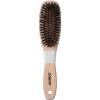 imageConair Boar Bristle Hair Brush for Women Natural Wood Handle Styling Brush for Sleek Slick Back Hair Reduces Frizz Adds Shine Smooths amp Detangles All Hair Types