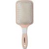 imageConair Ceramic Wood Paddle Hair Brush with Nylon Bristles Cushion Design for All Hair Types Smooth amp Shine Styling Off White