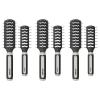imageConair Salon Results 6Piece Hairbrush Set  Travel Hair Brush  Hairbrushes for All Hair Types  curly hair brush  hairbrush  detangler brush  3 Travel size  3 Fullsize Brushes Black