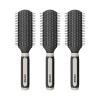 imageConair Salon Results Detangling Hairbrush Set 3Pack Brushes for Men and Women All Hair Types and Lengths with Nylon Bristles