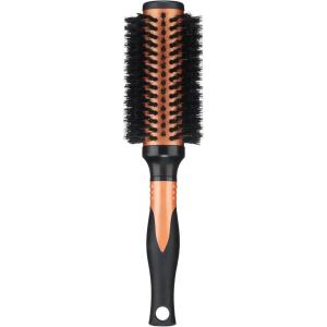 imageConair Copper Pro Mixed Boar Bristle Round Hair Brush with Medium Barrel CopperCoated Metal for Even Heat Distribution Natural Oil Distributing Bristles Ideal for Smoothing Wavy or Curly Hair