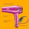 imageConair Hair Dryer with Retractable Cord 1875W Blow Dryer 3 Heat Settings 2 Speeds Blow Dryer with Diffuser and Concentrator Attachments Ionic  Tourmaline Technology Matte Light PinkPink