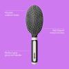 imageConair Salon Results 3Pack Hair Brushes Detangling Hair Brush for Men and Women For All Hair Types Metal Bristles and Cushion Base BlackBlack