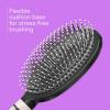 imageConair Salon Results 3Pack Hair Brushes Detangling Hair Brush for Men and Women For All Hair Types Metal Bristles and Cushion Base BlackBlack