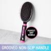 imageConair Salon Results 3Pack Hair Brushes Detangling Hair Brush for Men and Women For All Hair Types Metal Bristles and Cushion Base BlackBlush Pink