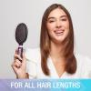 imageConair Salon Results 3Pack Hair Brushes Detangling Hair Brush for Men and Women For All Hair Types Metal Bristles and Cushion Base BlackBlush Pink
