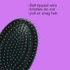 imageConair Salon Results 3Pack Hair Brushes Detangling Hair Brush for Men and Women For All Hair Types Metal Bristles and Cushion Base BlackTeal