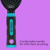 imageConair Salon Results 3Pack Hair Brushes Detangling Hair Brush for Men and Women For All Hair Types Metal Bristles and Cushion Base BlackTeal