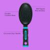 imageConair Salon Results 3Pack Hair Brushes Detangling Hair Brush for Men and Women For All Hair Types Metal Bristles and Cushion Base BlackTeal