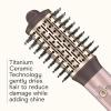 imageInfiniti PRO CONAIR 2 Frizz Free Round Air Brush Hot Brush with Titanium Ceramic Technology Ionic Control and Detangling Bristles for Gentle Drying and Added Shine Rose Gold2 inches