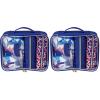 imageConair 5 Piece Toiletry and Cosmetic Bag Set Under 30 Includes 1 Large Weekender Bag and 4 Organizer Bags in Blue Swirl Prints Pack of 2Blue Palm