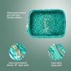 imageConair 5 Piece Toiletry and Cosmetic Bag Set Under 30 Includes 1 Large Weekender Bag and 4 Organizer Bags in Blue Swirl Prints Pack of 2Elphaba Green