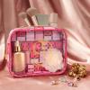 imageConair 5 Piece Toiletry and Cosmetic Bag Set Under 30 Includes 1 Large Weekender Bag and 4 Organizer Bags in Blue Swirl Prints Pack of 2Glinda Pink