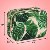 imageConair 5 Piece Toiletry and Cosmetic Bag Set Under 30 Includes 1 Large Weekender Bag and 4 Organizer Bags in Blue Swirl Prints Pack of 2Pink Palm