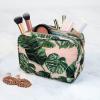 imageConair 5 Piece Toiletry and Cosmetic Bag Set Under 30 Includes 1 Large Weekender Bag and 4 Organizer Bags in Blue Swirl Prints Pack of 2Pink Palm