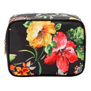imageConair 5 Piece Toiletry and Cosmetic Bag Set Under 30 Includes 1 Large Weekender Bag and 4 Organizer Bags in Blue Swirl Prints Pack of 2Black Floral