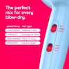 image:imageConair Cake Pop Hair Dryer with Diffuser amp Concentrator Attachments Blow Dryer Hair Dryers for Women Tourmaline Ceramic Technology 3 Heat2 Speed Settings Compact Hair Dryer wConcentrator PinkBlue