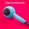 image:imageConair Cake Pop Hair Dryer with Diffuser amp Concentrator Attachments Blow Dryer Hair Dryers for Women Tourmaline Ceramic Technology 3 Heat2 Speed Settings Compact Hair Dryer wConcentrator PinkBlue