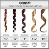 image:imageConair OhSoKind For Fine Hair Curling Iron 1inch Curling Iron with Silicone Clip 1inch barrel produces classic curls  for use on short medium and long hair