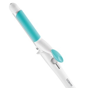 image:imageConair OhSoKind For Fine Hair Curling Iron 1inch Curling Iron with Silicone Clip 1inch barrel produces classic curls  for use on short medium and long hair