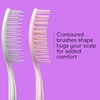 image:imageConair Beyond Gentle Mini Hair Brush Set with Strawberry amp Avocado Charms 2Pack Detangling Brushes for Wet amp Dry Hair Soft Flexible Bristles Vented Brush Compact Travel Size