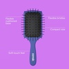 image:imageConair Beyond Gentle Mini Paddle Hair Brush Set 2Pack Detangler Brushes for Women Detangling Brush SetPaddle Hairbrush Mini Travel Set Blue amp Teal