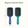 image:imageConair Beyond Gentle Mini Paddle Hair Brush Set 2Pack Detangler Brushes for Women Detangling Brush SetPaddle Hairbrush Mini Travel Set Blue amp Teal